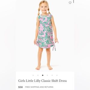 Girls Little Lilly Classic Shift Dress size 6